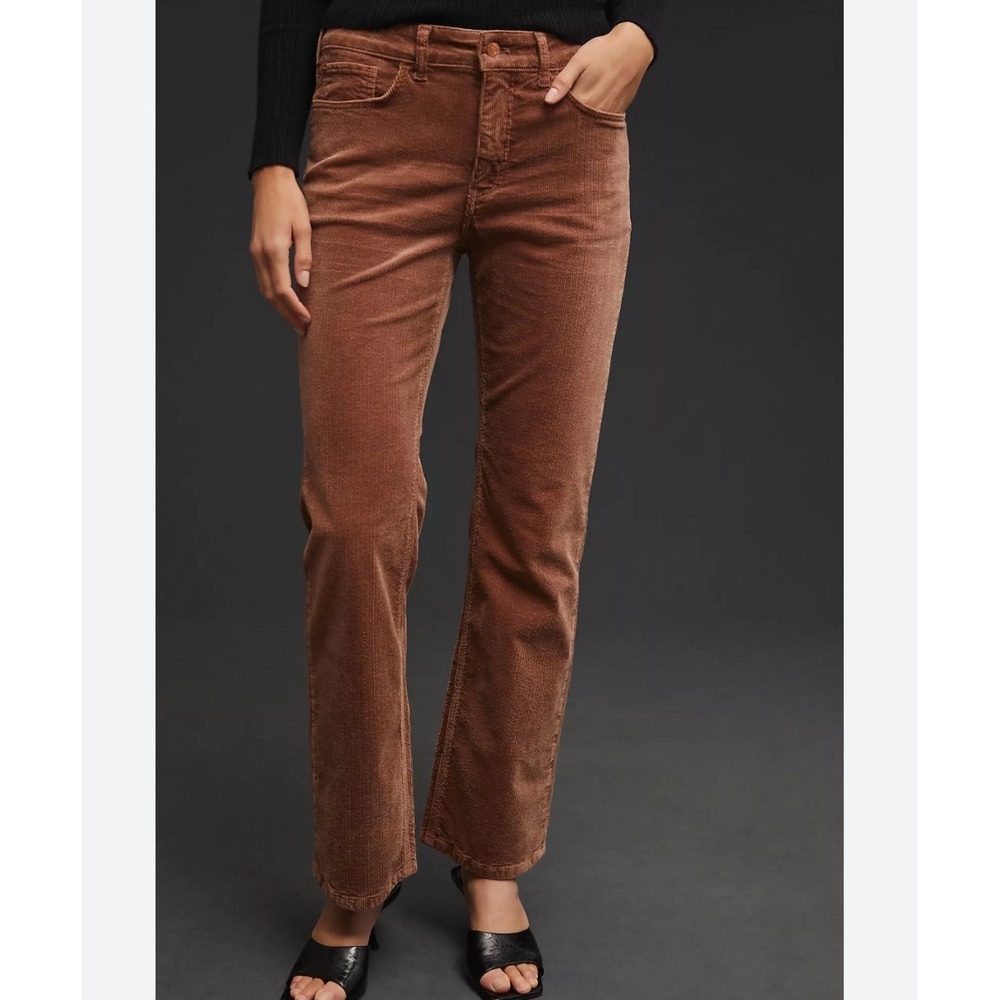 Pilcro and the‎ Letterpress Terracotta Brown Corduroy Bootcut Pants Size 27